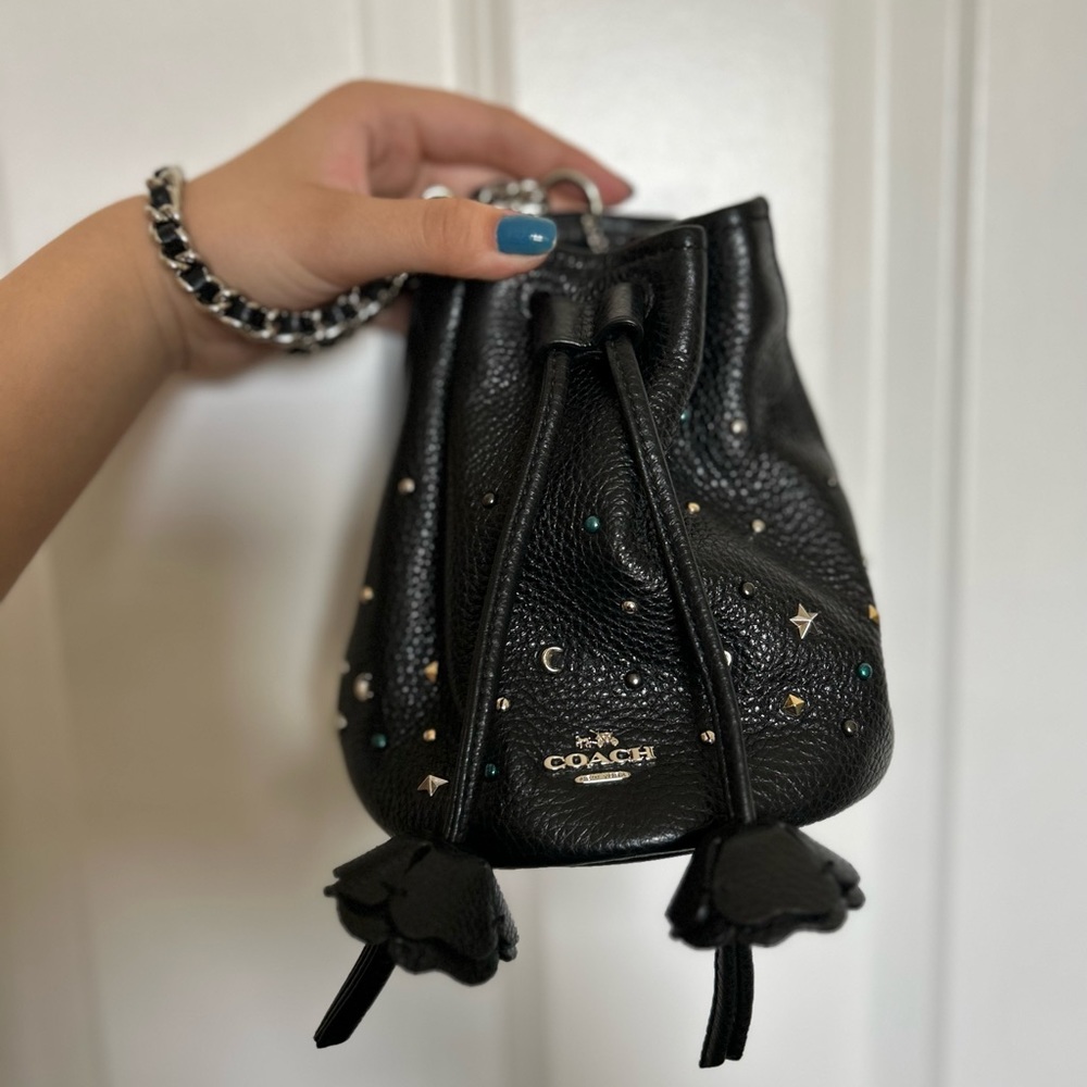 Authentic Coach Petal Wristlet With Stardust Studs